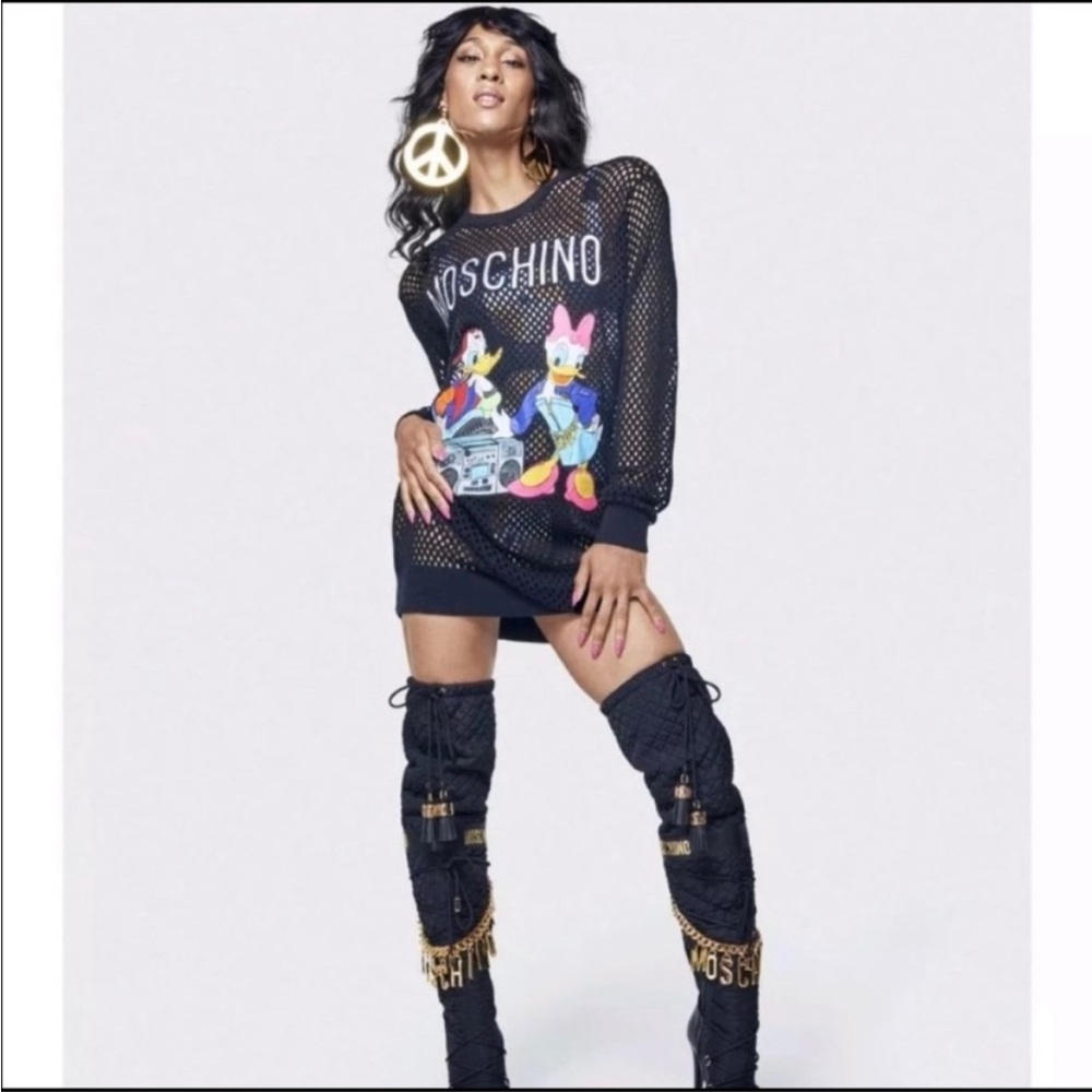 Moschino for H&M mesh dress